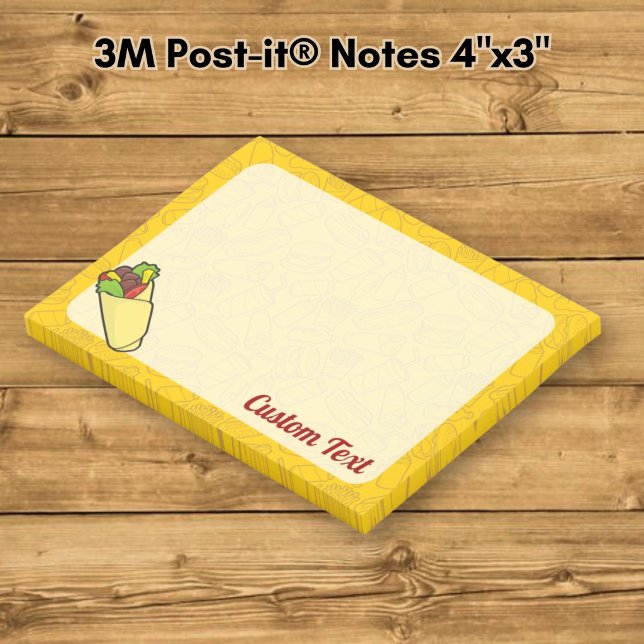 Tortilla smörgås wrap post-it block (Skapare uppladdad)