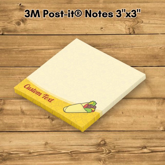 Tortilla smörgås wrap post-it block (Skapare uppladdad)
