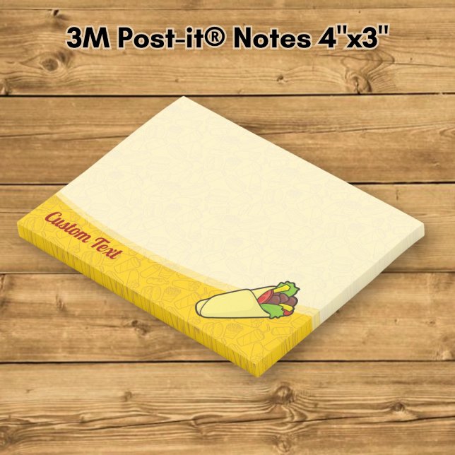 Tortilla smörgås wrap post-it block (Skapare uppladdad)
