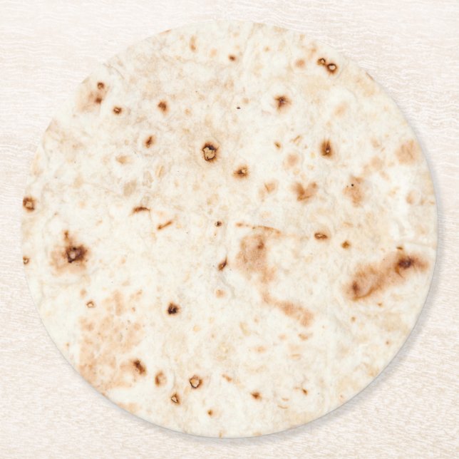 Tortilla snäcka underlägg papper rund (Framsidan)