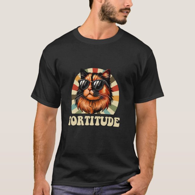 Tortitude, Sköldpaddskatt T Shirt (Framsida)