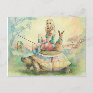 "Tortoise and the hare" av Scot Howden Vykort