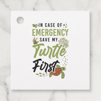 Tortoise av havssköldpadda i Fodral Gåvor Etiketter