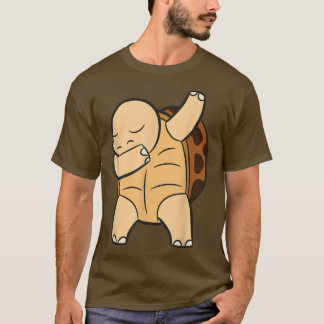 Tortoise Dabbing Cute Sulcata Tortoise T Shirt