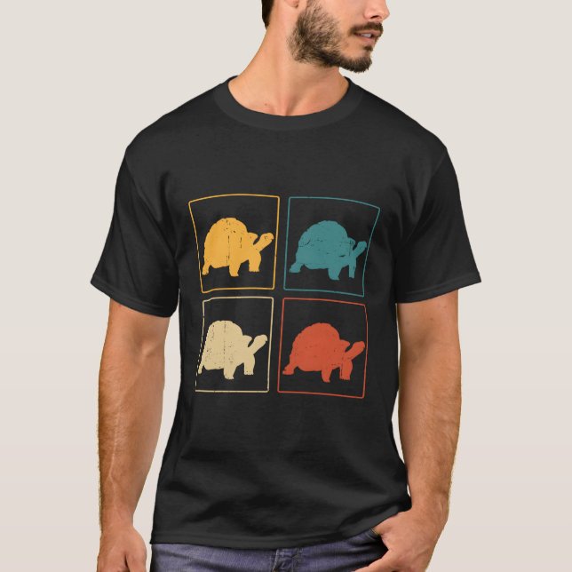 Tortoise Enthusiast Turtle Reptile T Shirt (Framsida)