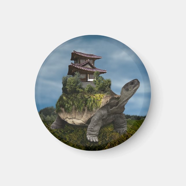 Tortoise Flytta Temple Magnet (Framsidan)
