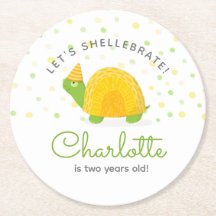 Tortoise, gröntens gult, barn födelsedag