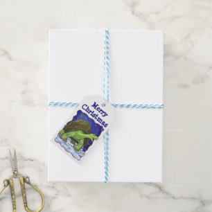 Tortoise-Juletiketter Presentetikett