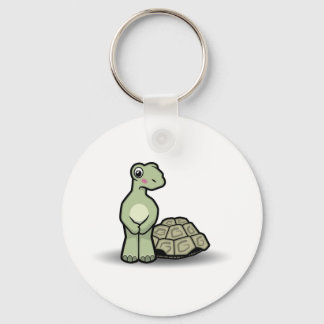 Tortoise Keychain utan Snäcka i tecknad Nyckelring