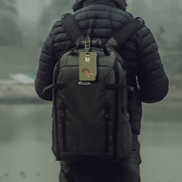 Tortoise - lägg till bagagetagg i monogram bagagebricka