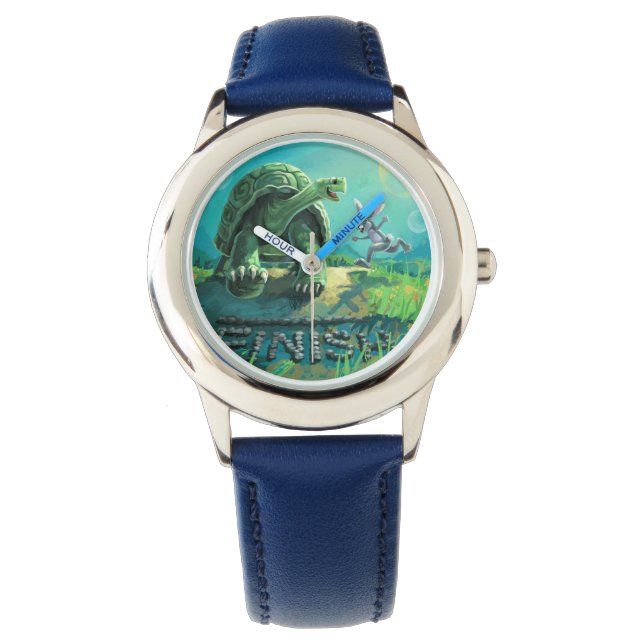 Tortoise och Hare Art Armbandsur (Framsida)