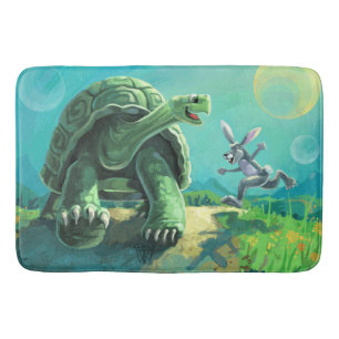 Tortoise och Hare Art Badrumsmatta