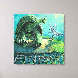 Tortoise och Hare Art Canvastryck