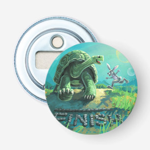 Tortoise och Hare Art Flasköppnare
