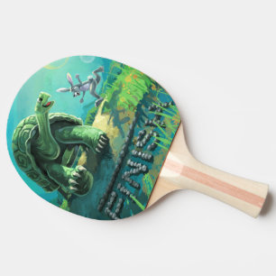 Tortoise och Hare Art Pingisracket