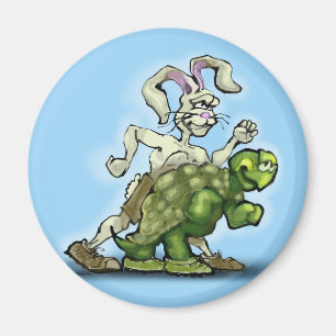 Tortoise och Hare Magnet