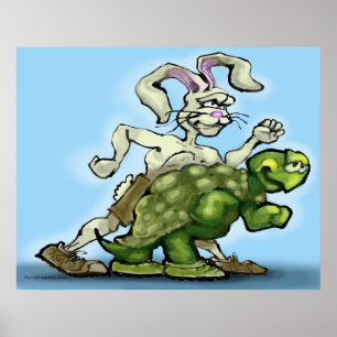 Tortoise och Hare Poster