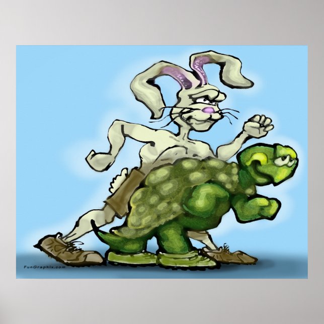Tortoise och Hare Poster (Framsidan)