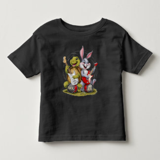 Tortoise och Hare Rock and roll T Shirt