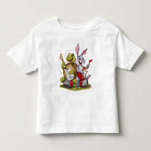 Tortoise och Hare Rock and roll T Shirt