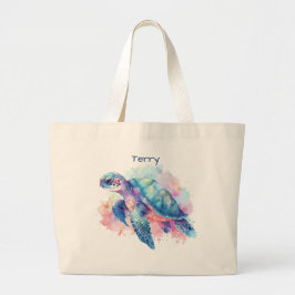 Tortoise och Whale Personlig Tygkasse