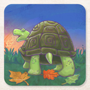 Tortoise Party Centre Underlägg Papper Kvadrat