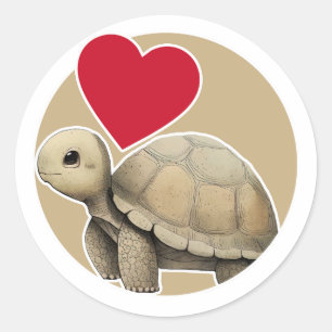 Tortoise Runt Klistermärke