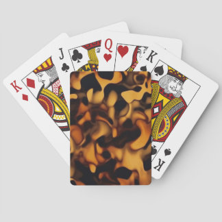 Tortoise Shell Turtle Shell Pattern Amber Brown Casinokort