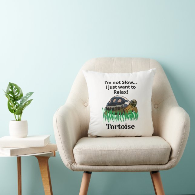 Tortoise Slappna av Djurnaturen Funny Kudde (Stol)