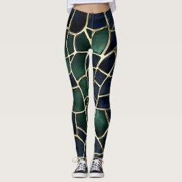 Tortoise Snäcka Animal Print Leggings