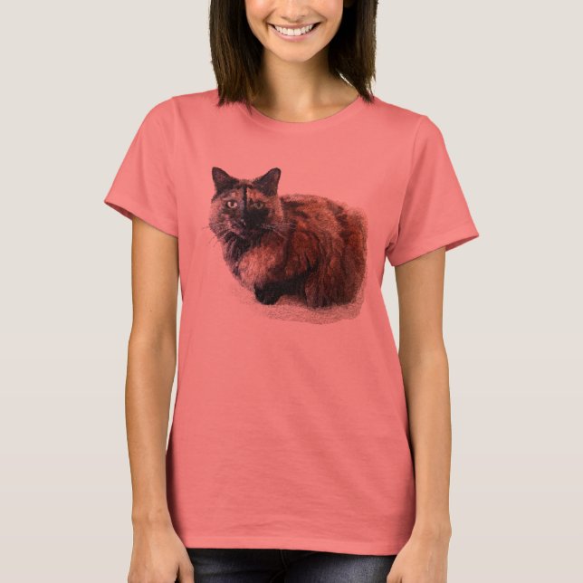 Tortoise Snäcka Cat Shirt T-shirt (Framsida)