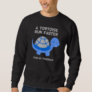 Tortoise Springa snabbare än Pancreas Diabetes Awa Lång Ärmad Tröja