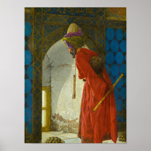 Tortoise Trainer, 1906 av Osman Hamdi Bey Poster