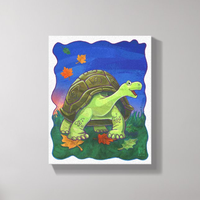 Tortoise Wall Art i Parad Canvastryck (Framsida)
