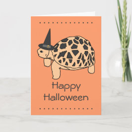 Tortoise Witch Halloween Card (stjärnsköldpadda 2) Kort
