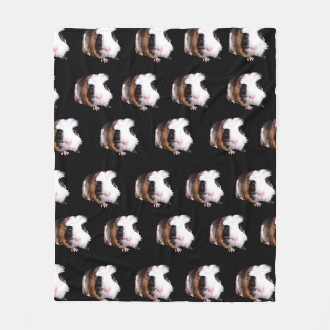 Tortoisehell Guinea Grisar Medium Fleece Blanket. (Framsidan)