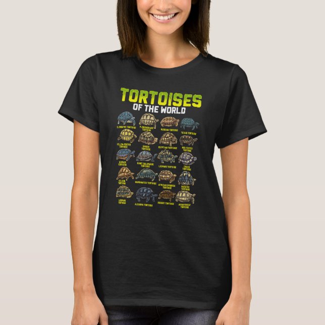 Tortoises Animal of the World Reptile Tortoise Tur T Shirt (Framsida)