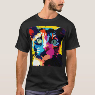Tortoiseshell Art Cat Lover Gift 2 T Shirt