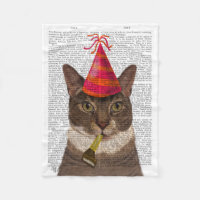 Tortoiseshell Cat med Party Hat