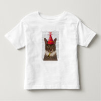 Tortoiseshell Cat med Party Hat