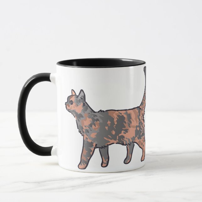 Tortoiseshell Cat Mugg (Vänster)