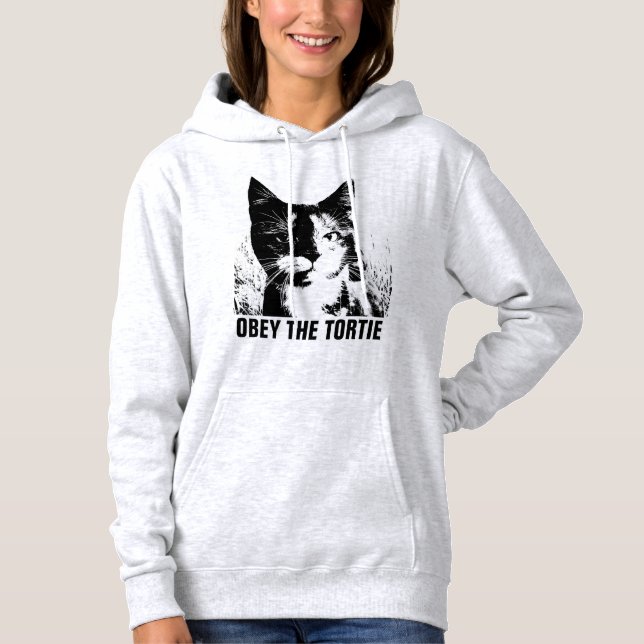 TORTOISESHELL CAT, OBEY THE TORTIE T-Shirts (Framsida)