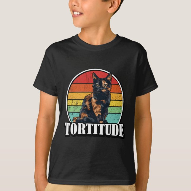 Tortoiseshell Cat T Shirt (Framsida)