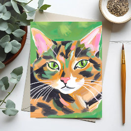 Tortoiseshell Cat Vykort