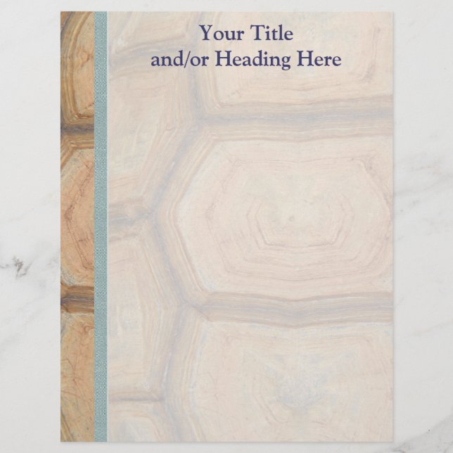 Tortoiseshell Letterhead Stationery Brevhuvud (Framsida)