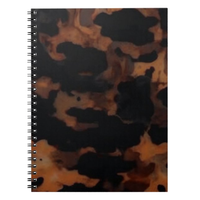 Tortoiseshell Seamless Mönster, Chic TortoiseShell Anteckningsbok (Framsidan)