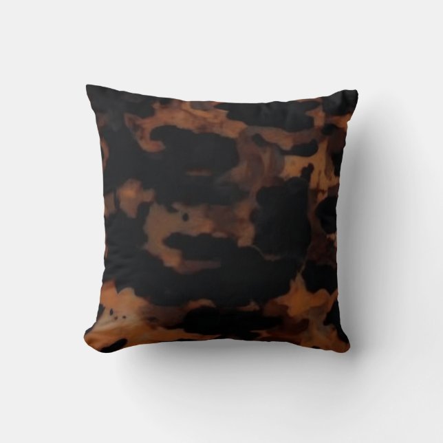 Tortoiseshell Seamless Mönster, Chic TortoiseShell Kudde (Framsida)