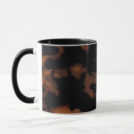 Tortoiseshell Seamless Mönster, Chic TortoiseShell Mugg