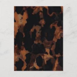 Tortoiseshell Seamless Mönster, Chic TortoiseShell Vykort