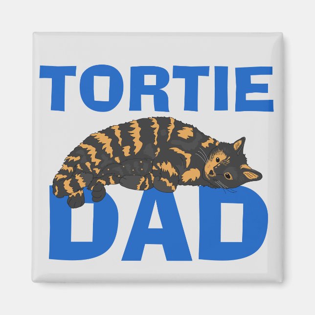 Tortoiseshell TORTIE Cat MAGNET (Framsidan)